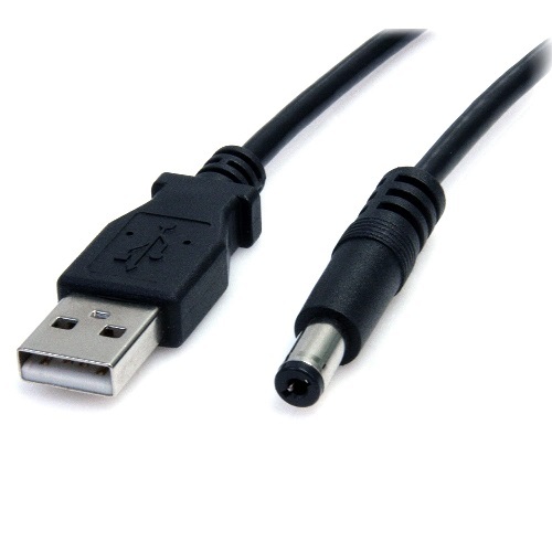 1m Usb A Plug To 21mm Dc Plug Cable 