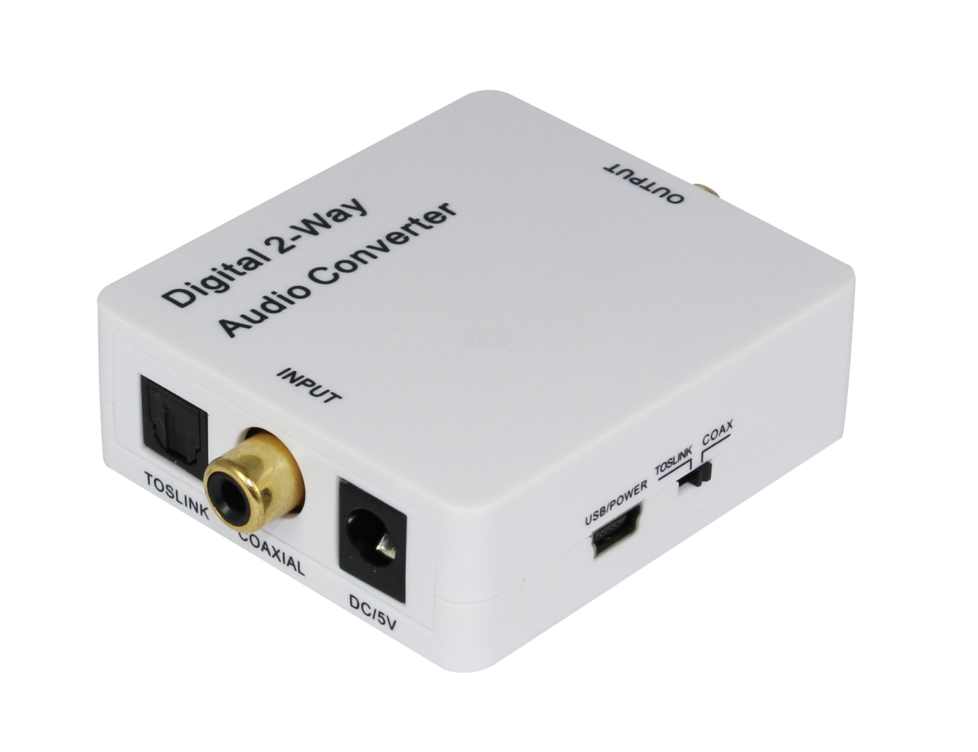 Digital S/PDIF to Stereo Analog RCA Audio Converter