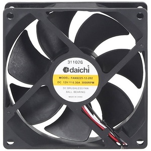 92mm 12V DC 2.4W 3 Wire Ball Bearing Cooling Fan