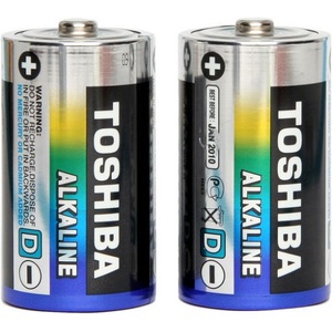 D Alkaline Battery - 2 Pack Toshiba