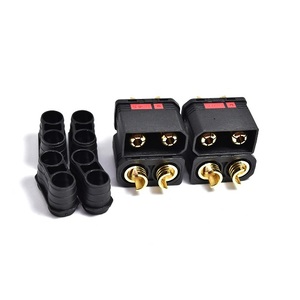 Black QS8 Plug Male - Pack of 2