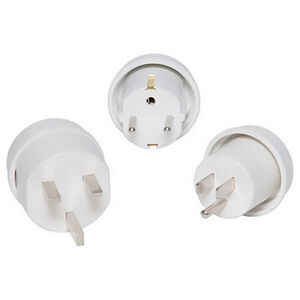 3 in 1 Travel Adaptor Pack - US, Europe & Asia