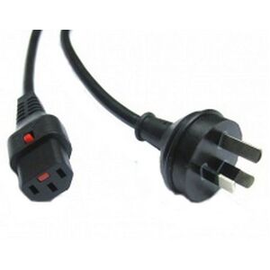 0.5m IEC-Lock  C13 to 10A GPO Plug Cable