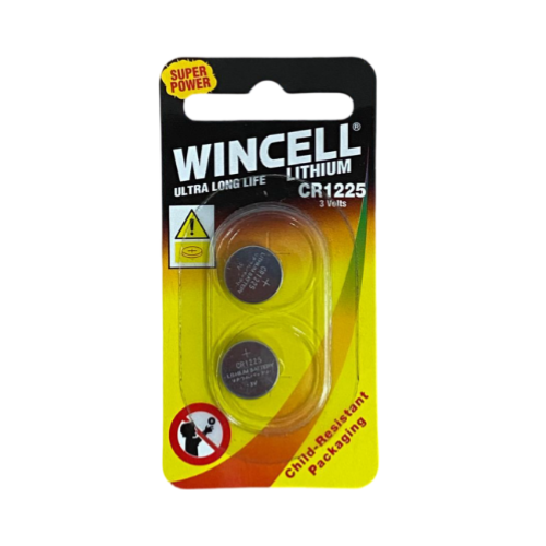 CR1225 3V Lithium Button Cell Battery - 2 Pack