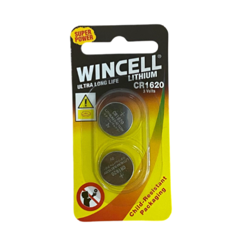 CR1620 3V Lithium Button Cell Battery - 2 Pack