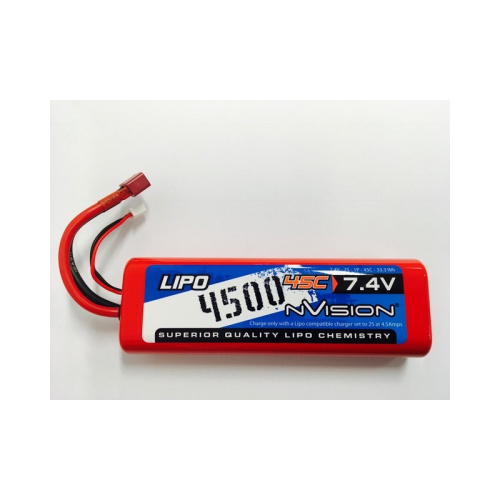 7.4V 4500mAh Sport LiPo 2S Battery Pack with Deans Connector