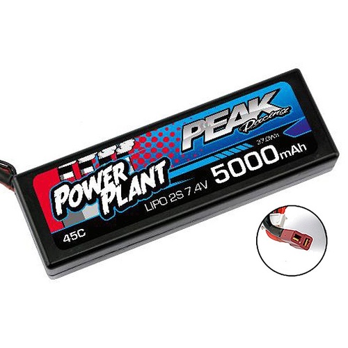7.4V 5000mAh 2S 45C LiPo Battery with Deans Plug
