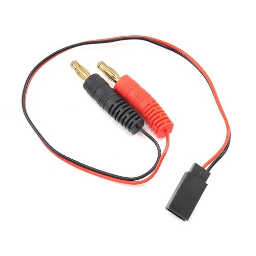 4mm Banana Plug to Hitec/JR RX Charge Lead