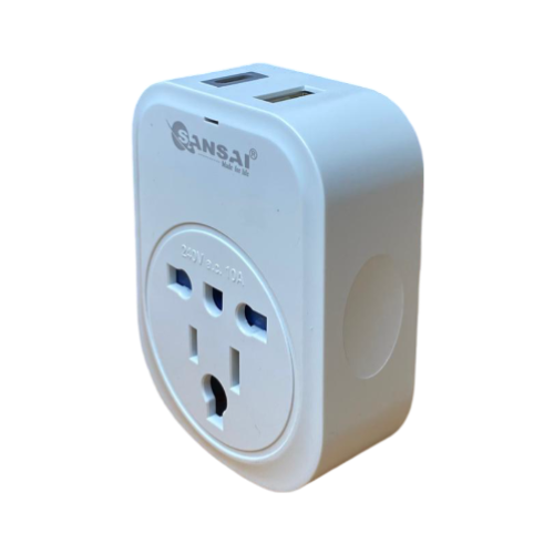 Inbound Slim 3.1A USB-A & C Travel Adaptor - USA & UK