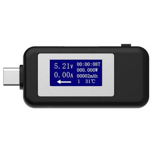 USB Type C Tester for Voltage and Current Voltmeter Ampmeter